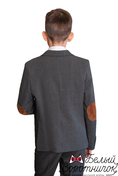 Пиджак для мальчика серый